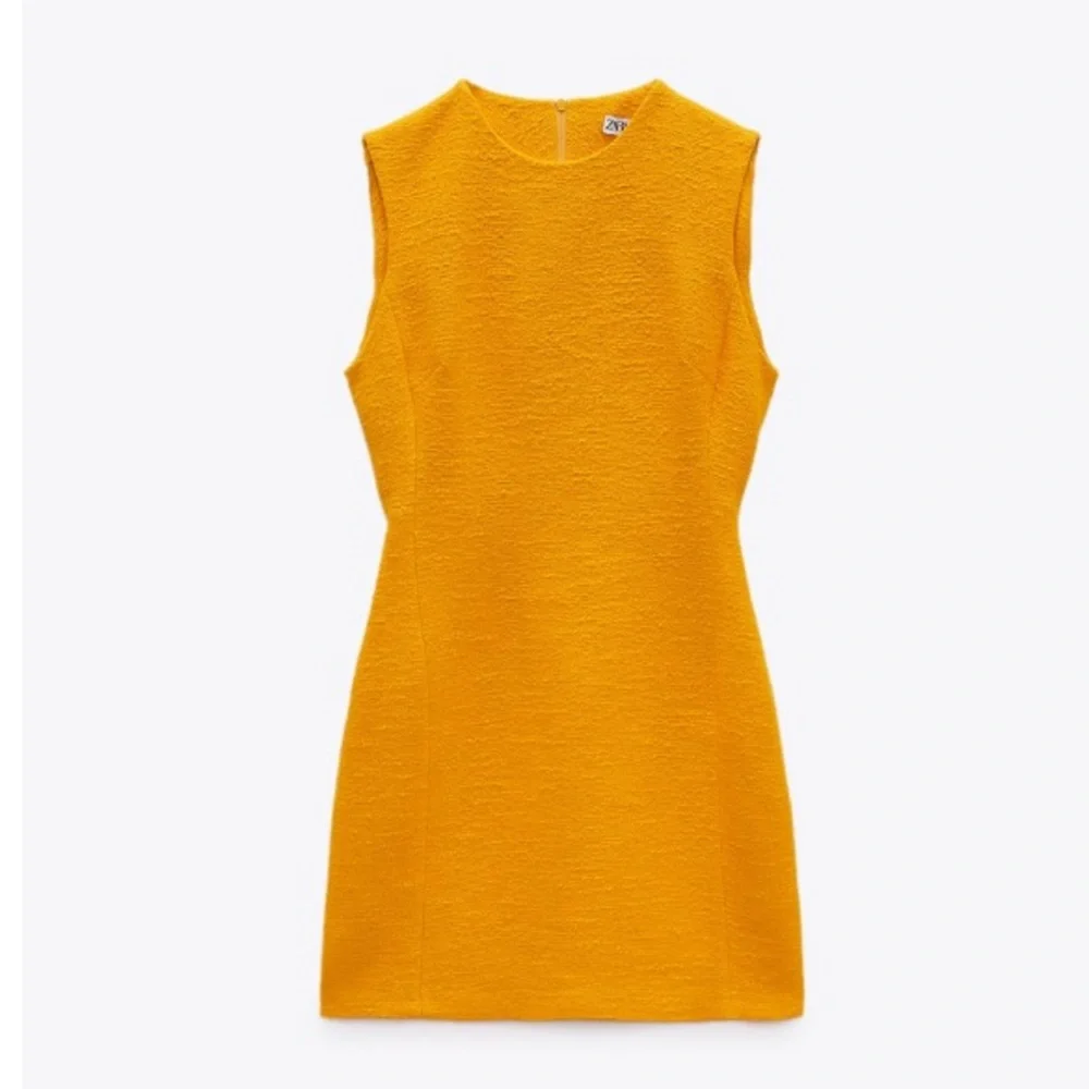 NEW! HP 🥳🥳🥳Zara Orange Textured Mini Dress - Picture 7 of 13